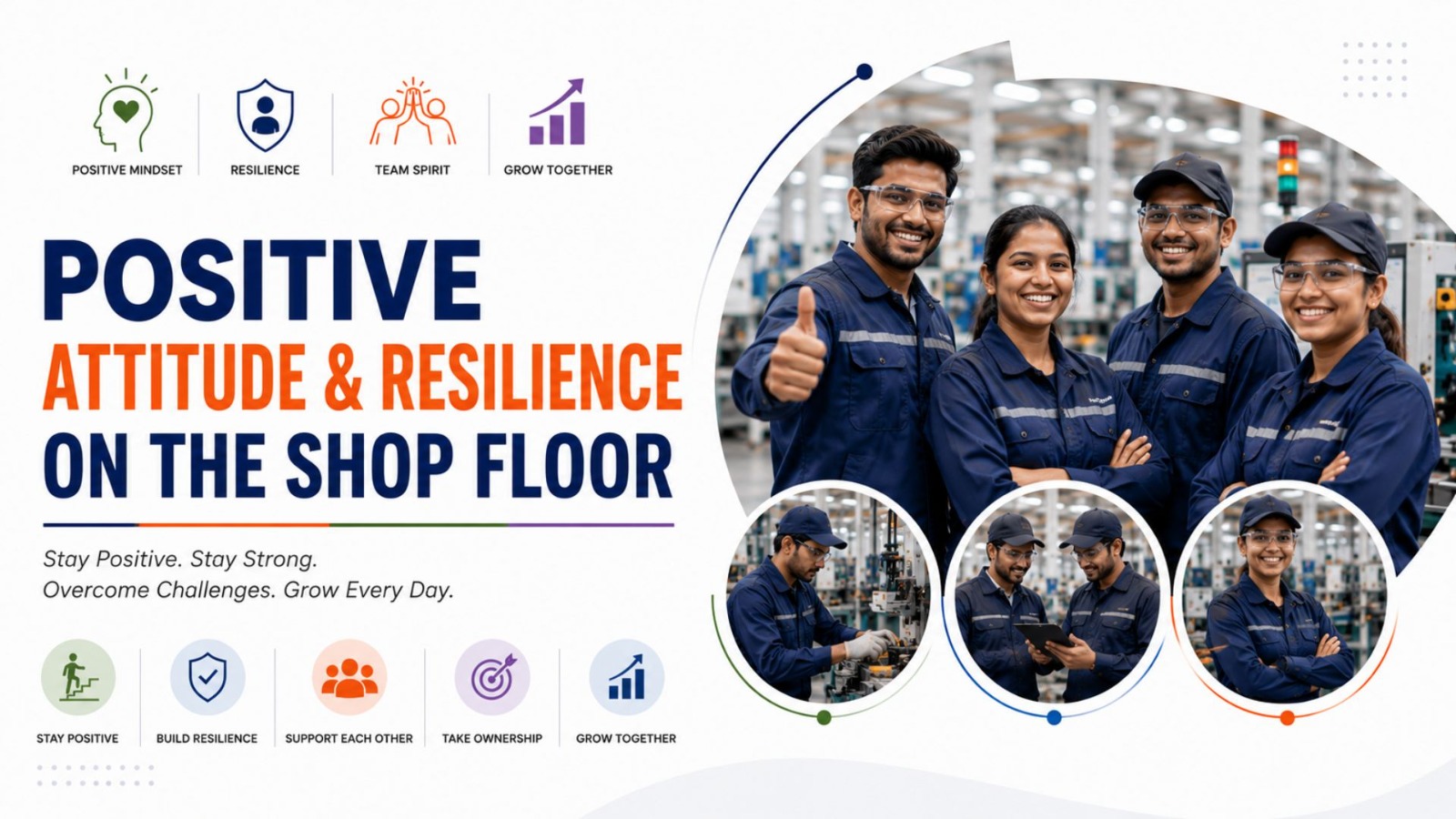 positive attitude & resilience on the shop floor